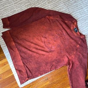 PRPS good and company mens burnt orange crew neck sweater